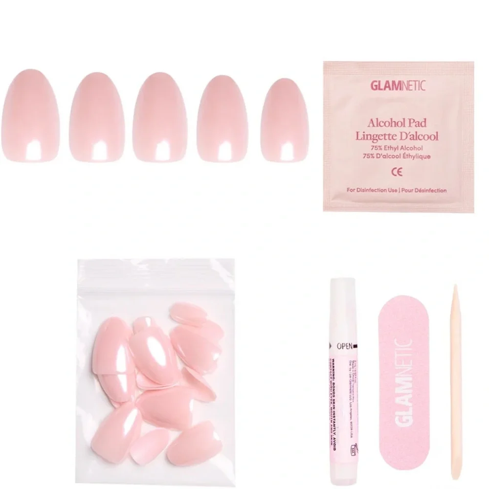 Glamnetic Press-On Nails Pinch Me Short Oval NWT - Picture 2 of 7